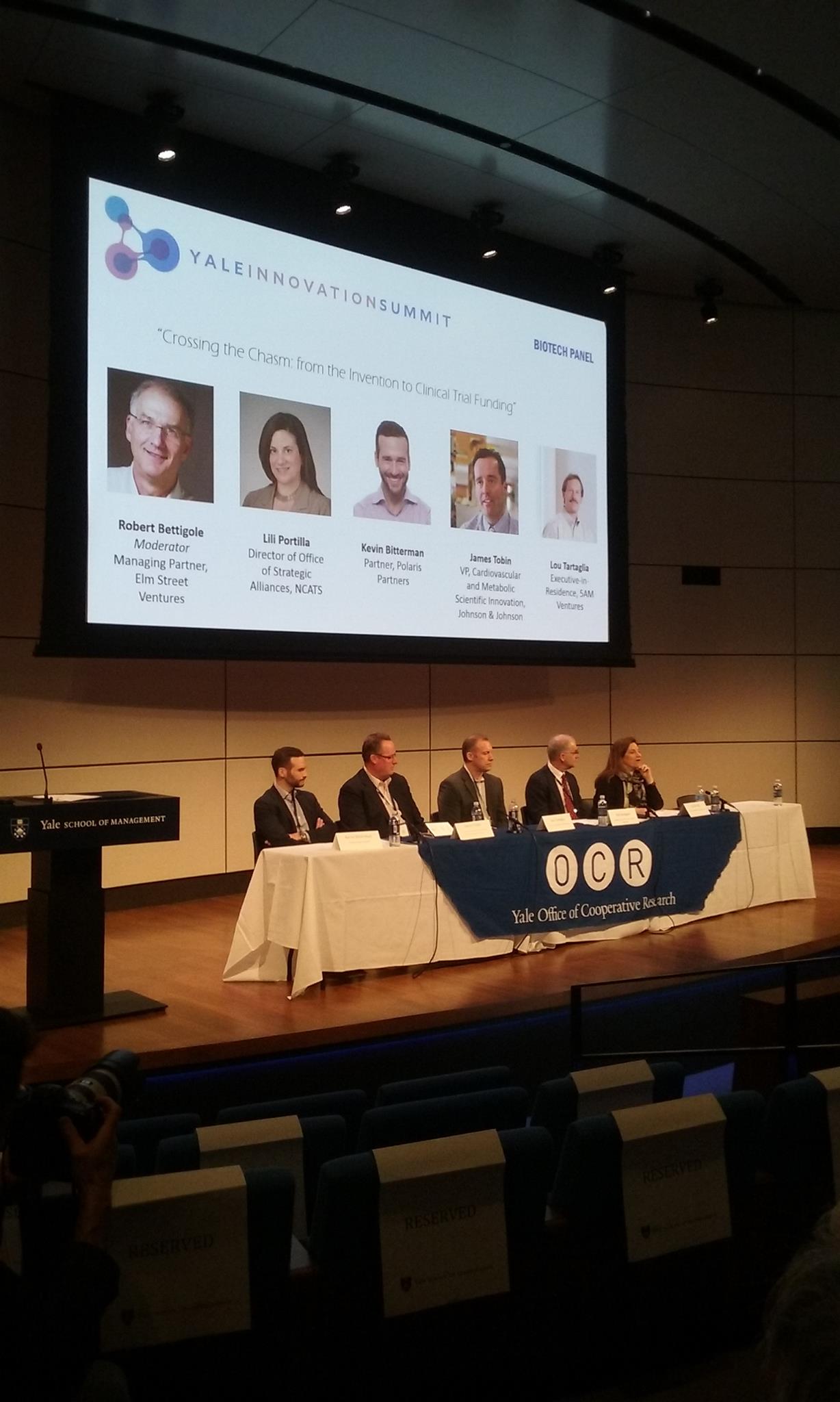 Yale Innovation summit Panel Biotech1